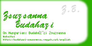 zsuzsanna budahazi business card